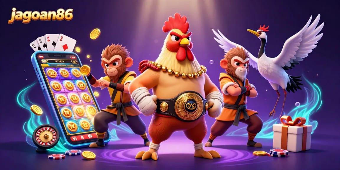 Engage with exciting gaming action as jagoan86 captivates players in a vibrant 3D casino experience.