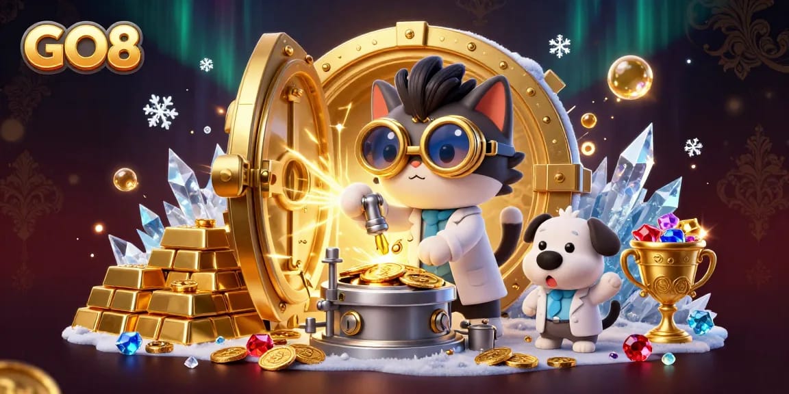 Win big with GO8's thrilling casino adventures, featuring vibrant treasures and dynamic play.
