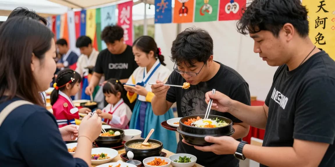 The vibrant cultural scene at NAGA2000, showcasing Asian cuisines and community engagement at an outdoor festival.