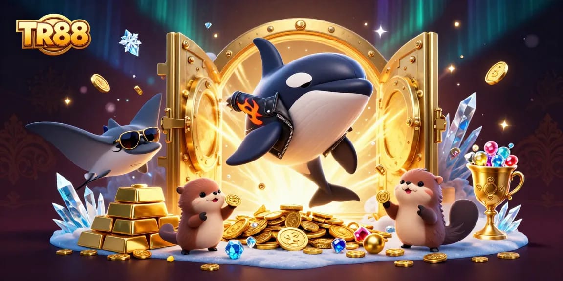 Experience the excitement of TR88 with vibrant characters and dazzling casino treasures.