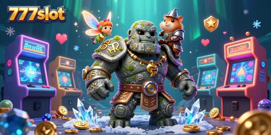 Menyusun strategi permainan 777slot dengan gambar penuh warna dan suasana kasino yang menarik.