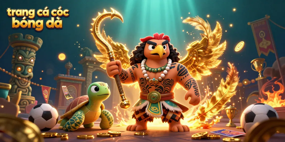 Win big with trang cá cược bóng đá in a vibrant sports betting scene featuring unique characters and elements.