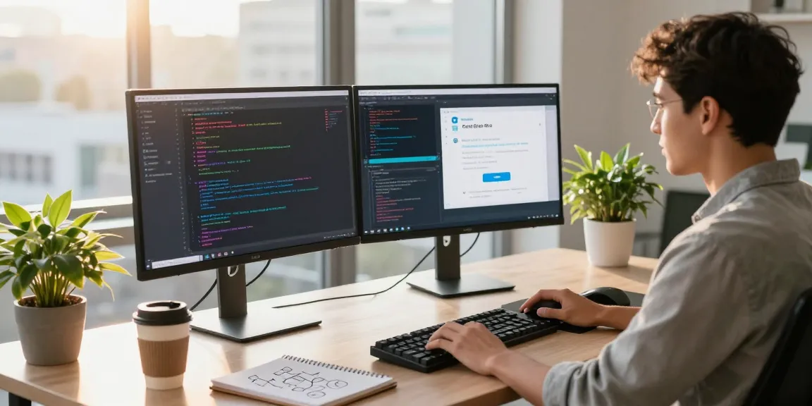 Enhance your Telegram Download experience with a modern workspace setup showcasing coding and collaboration.