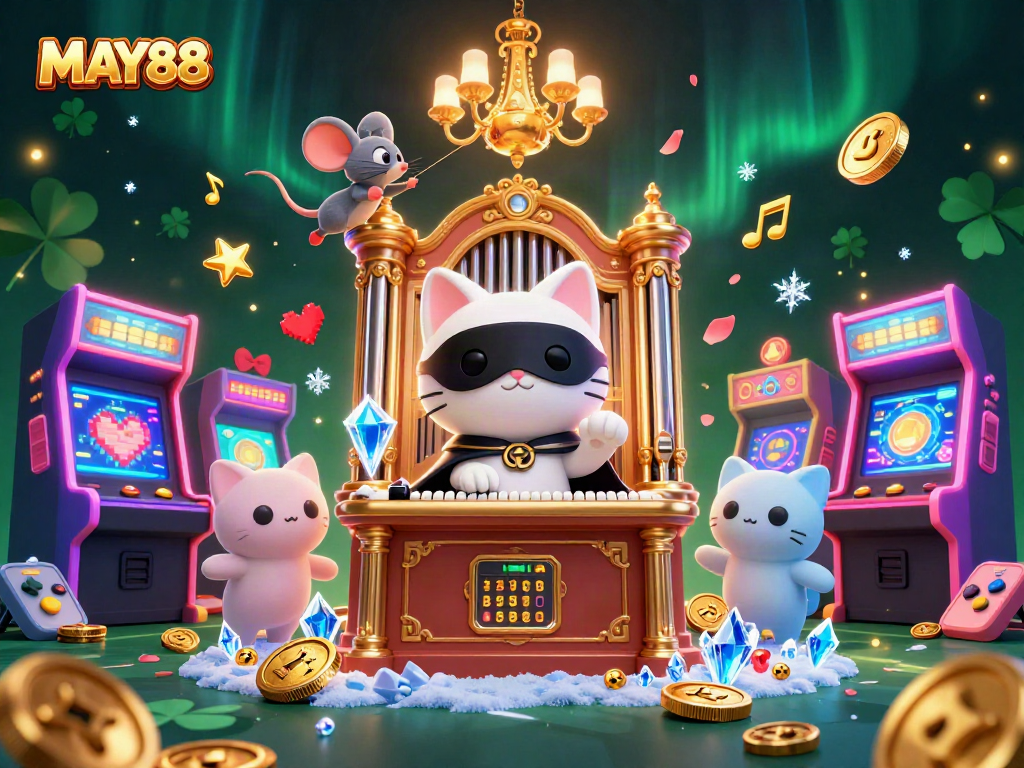 MAY88 immerses players in an exciting casino experience with vibrant characters and dynamic game elements.