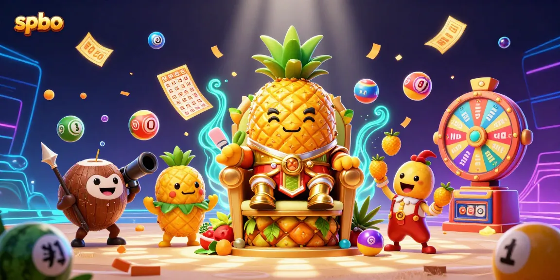 Engage in exciting gaming at spbo with golden pineapple king and a vibrant beach casino scene.