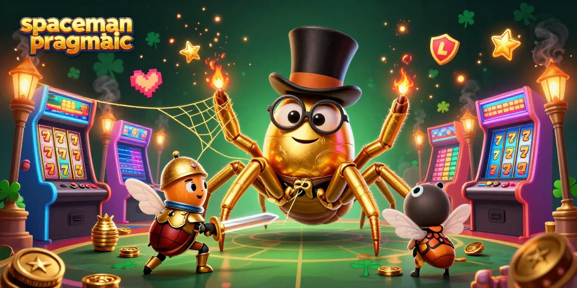 Spin with spaceman pragmatic in a vibrant casino theme, showcasing unique characters and lively slot reels.