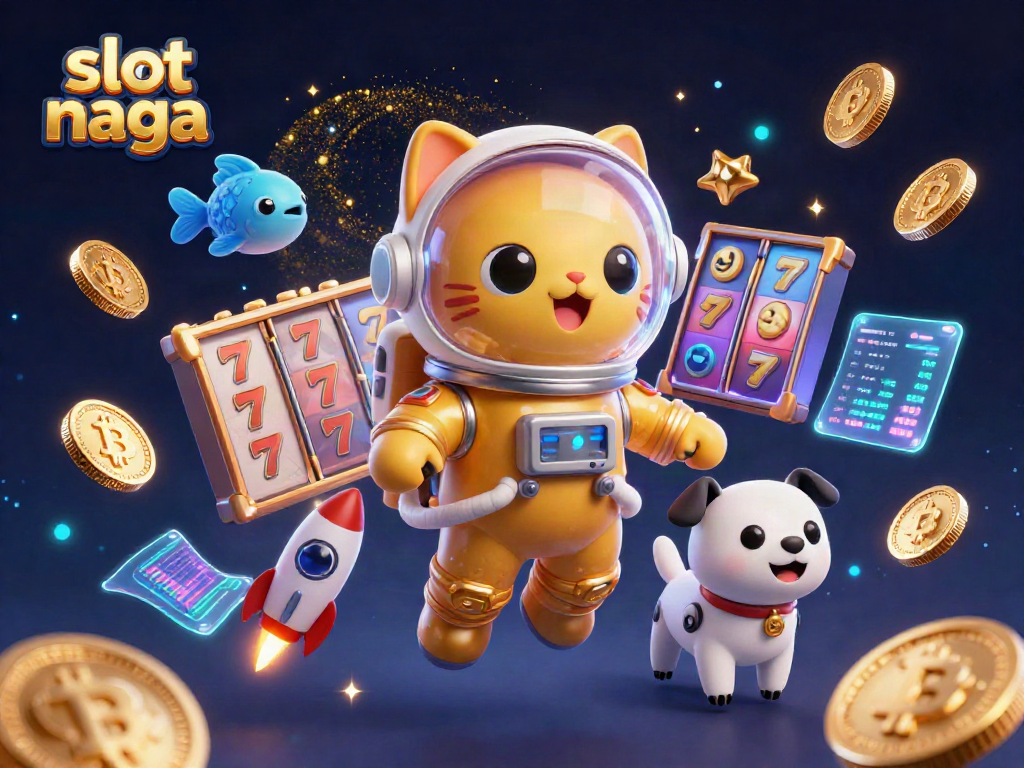 Engage with slot naga gameplay through vibrant visuals of winning slot reels and jackpot excitement.