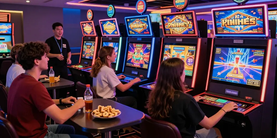Exciting garuda303 slot gaming scene with players enjoying vibrant virtual slots.