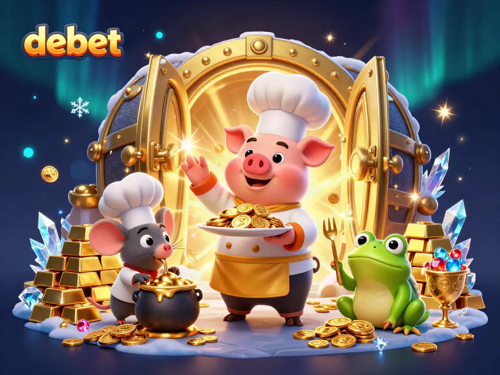 Play exciting casino games at DEBET, experiencing luxurious treasures and fun.
