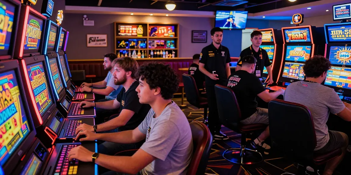Engaged players enjoying the garuda303 slot experience in a vibrant gaming environment, showcasing excitement and community.