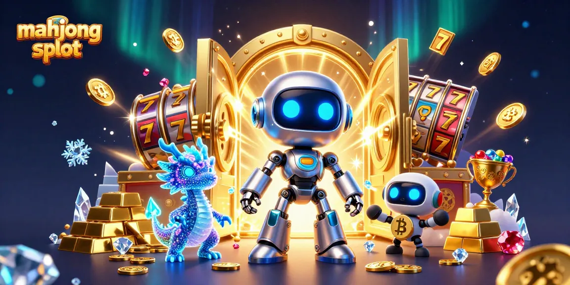 Engage with the mahjong slot excitement showcased through a vibrant 3D illustration featuring dynamic characters and captivating gaming elements.
