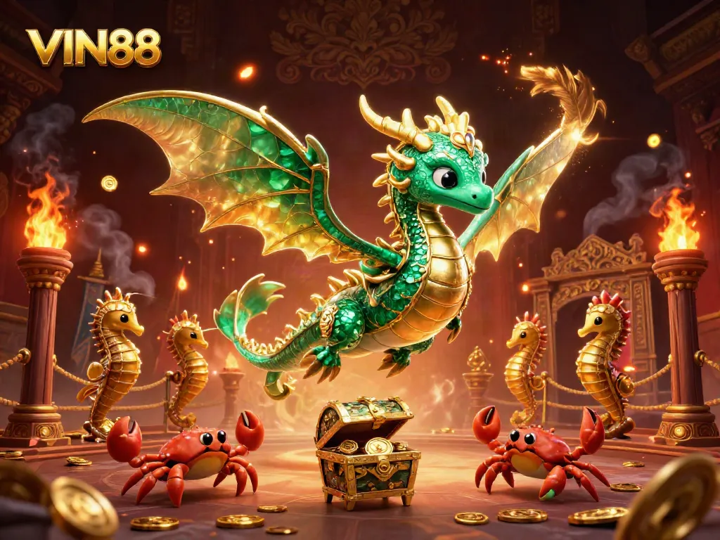 Experience thrilling gameplay at VIN88 with a colorful underwater casino scene.