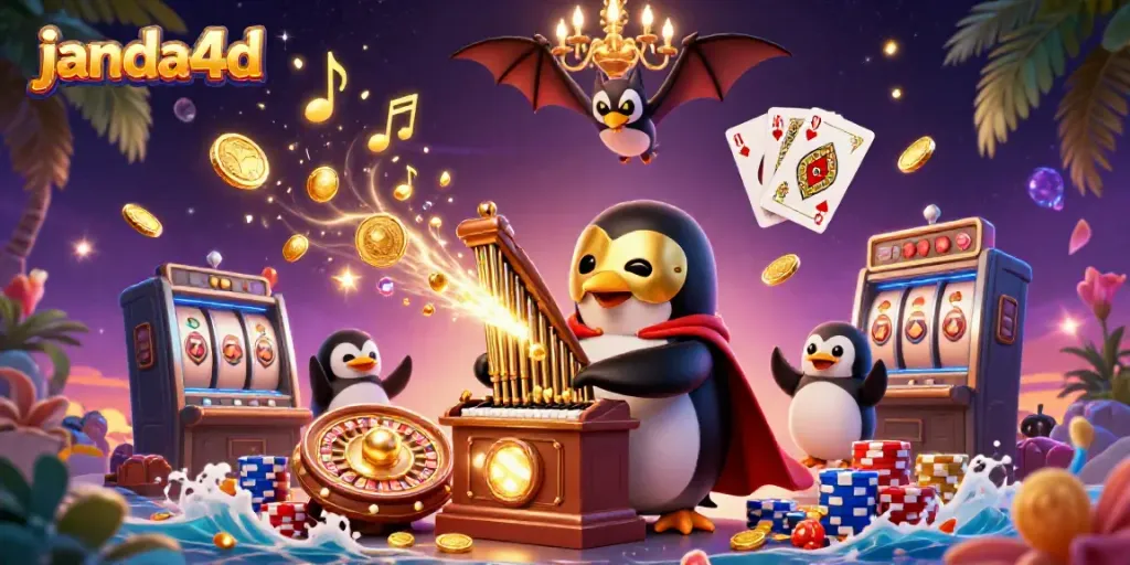 Game seru di janda4d dengan uang emas dan koin berkilau bersamanya.