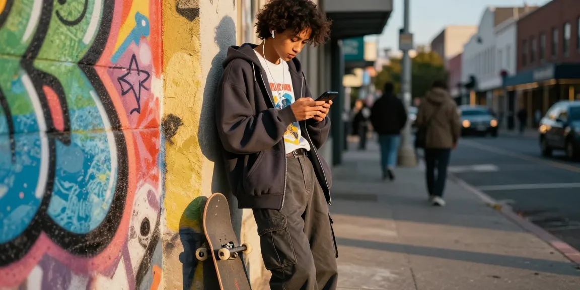 Stylish urban individual showcasing fashion trends at https://shs-dome5.com/ with a vibrant graffiti backdrop.