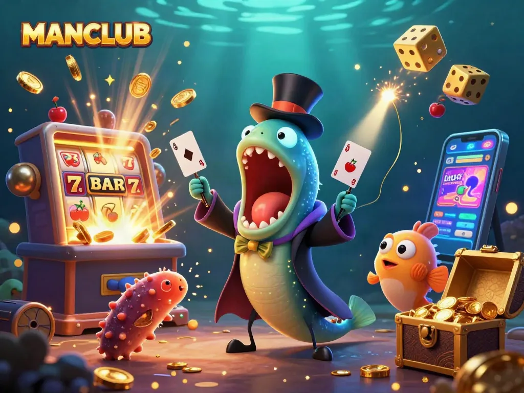 Join the excitement at MANCLUB, where vibrant casino thrills come alive under the sea!