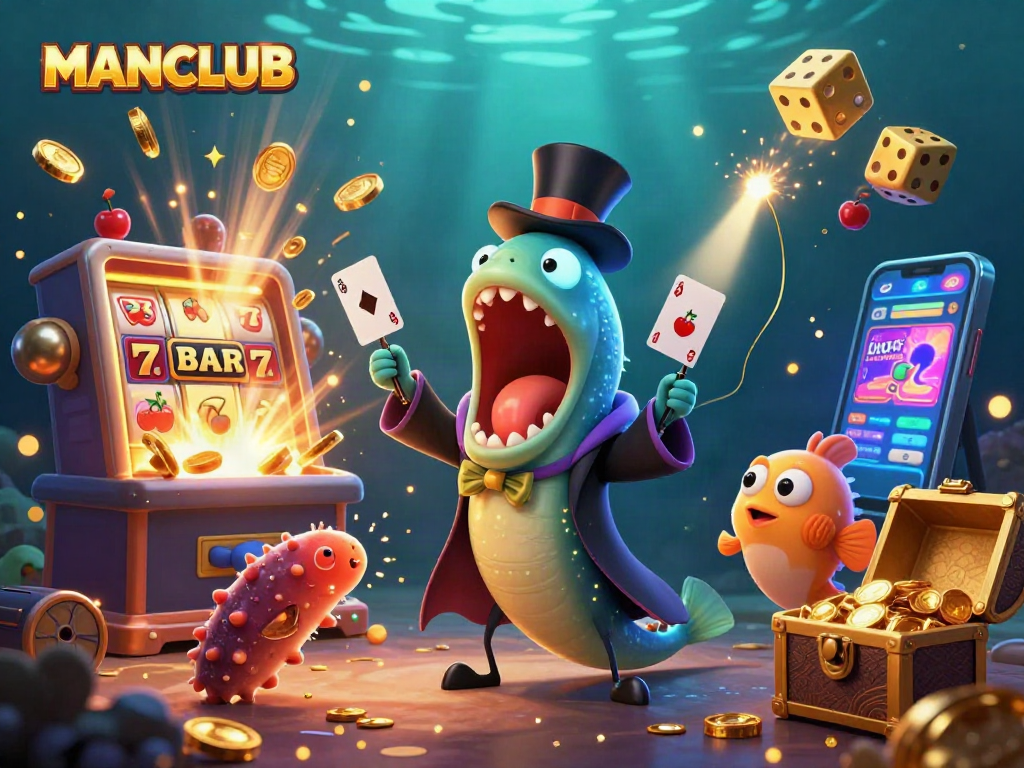 Join the excitement at MANCLUB, where vibrant casino thrills come alive under the sea!