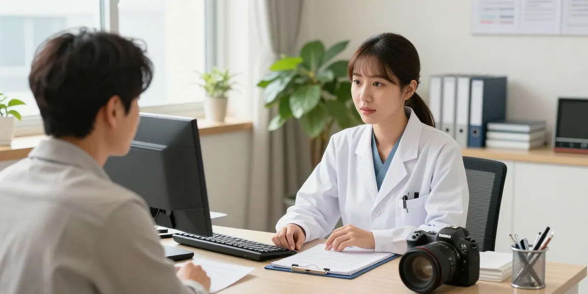 Consultation at 수원교통사고한의원, showcasing expert care for traffic accident recovery.