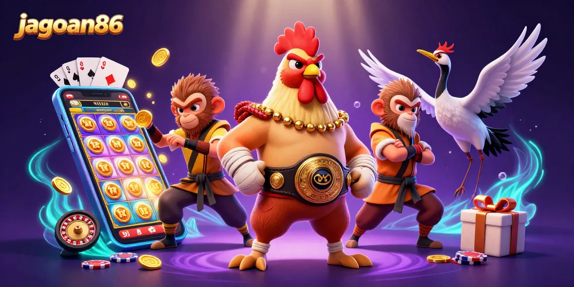 Engage with exciting gaming action as jagoan86 captivates players in a vibrant 3D casino experience.
