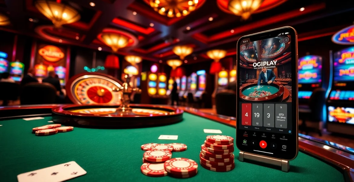 Experience exhilarating gameplay with onicplay at a luxurious casino featuring roulette and poker.