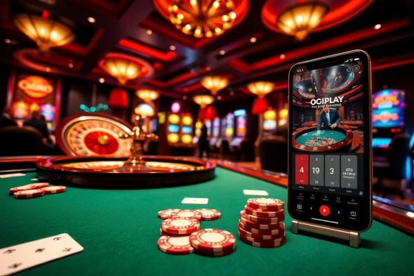 Experience exhilarating gameplay with onicplay at a luxurious casino featuring roulette and poker.