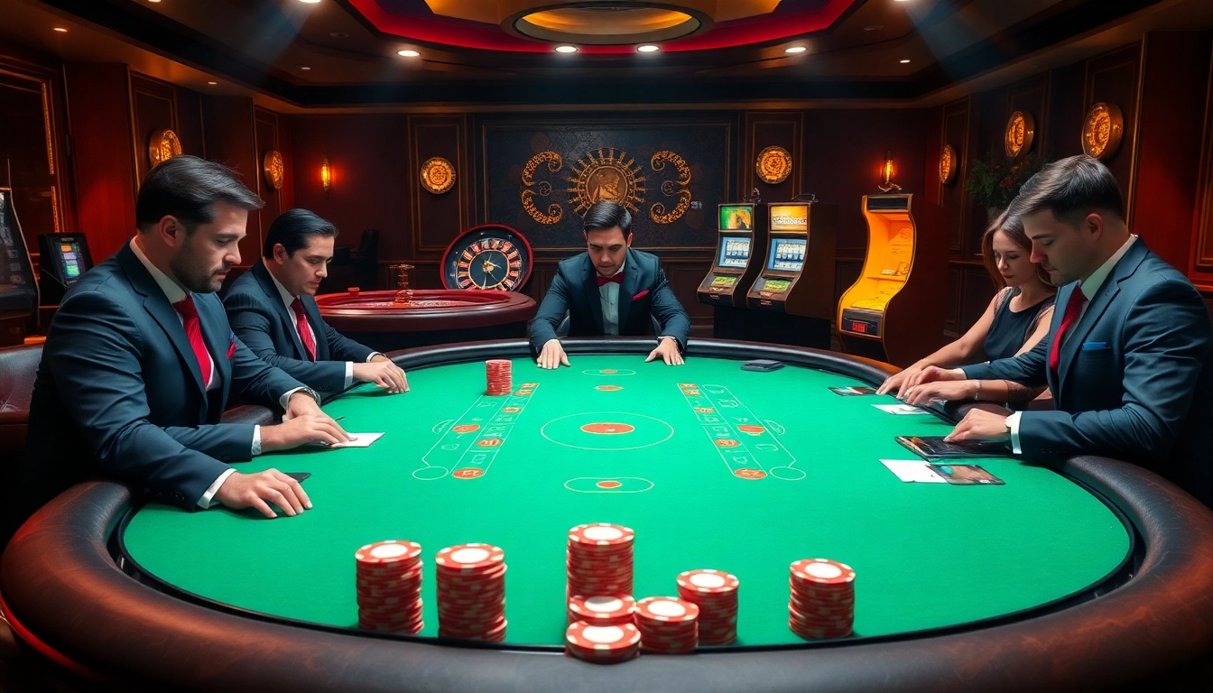 Experience high-stakes gambling action at a blackjack table at bk8th casino.