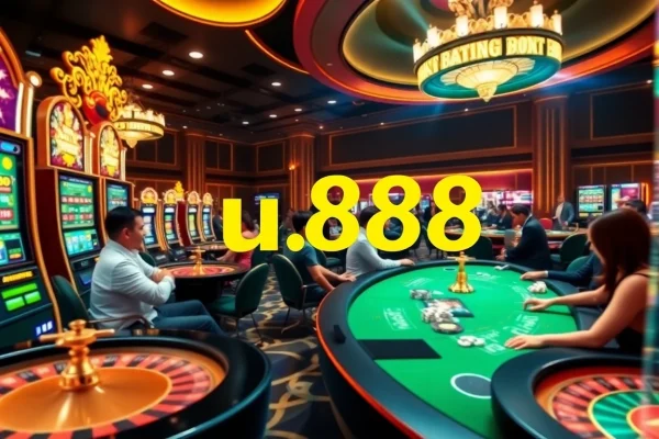 Experience the excitement of u888 online casino with vibrant slot machines and roulette tables.