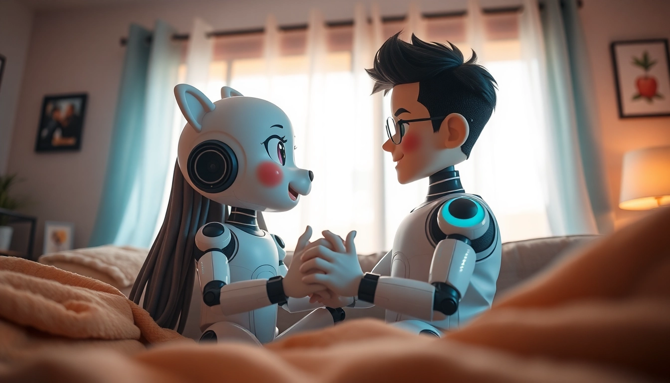 Engaging NSFW AI character interaction emphasizing emotional connection and intimacy.