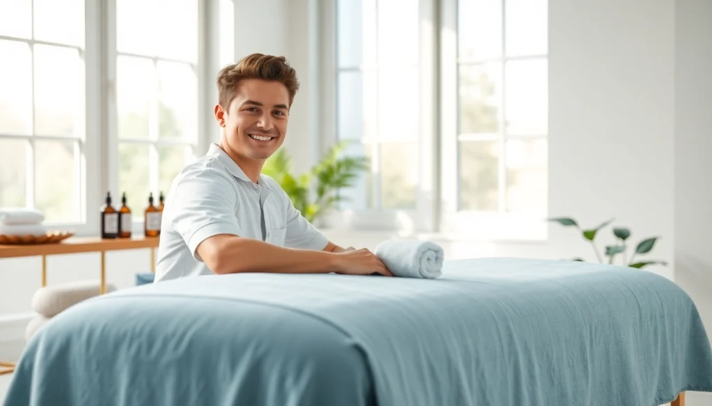 전문 치료사와 함께하는 오산출장마사지의 편안한 분위기, 차분한 가정 마사지 준비.