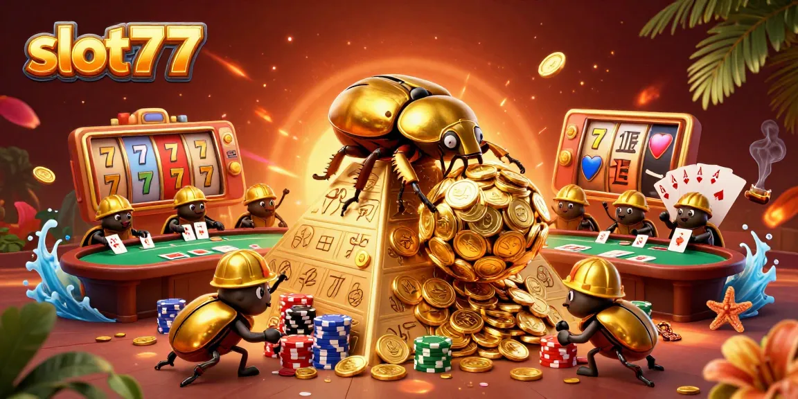 Experience thrilling wins at slot777 while enjoying vibrant 3D casino action and golden treasures.