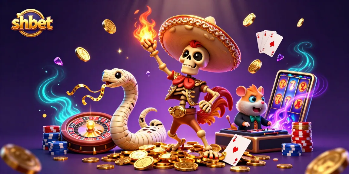 shbet players enjoy a vibrant casino scene with magical elements and colorful games