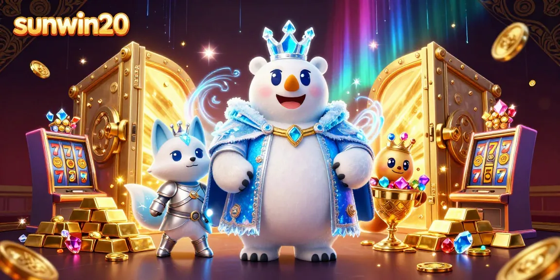 Experience the excitement of sunwin20 with a dazzling casino adventure featuring golden treasures and vibrant characters.